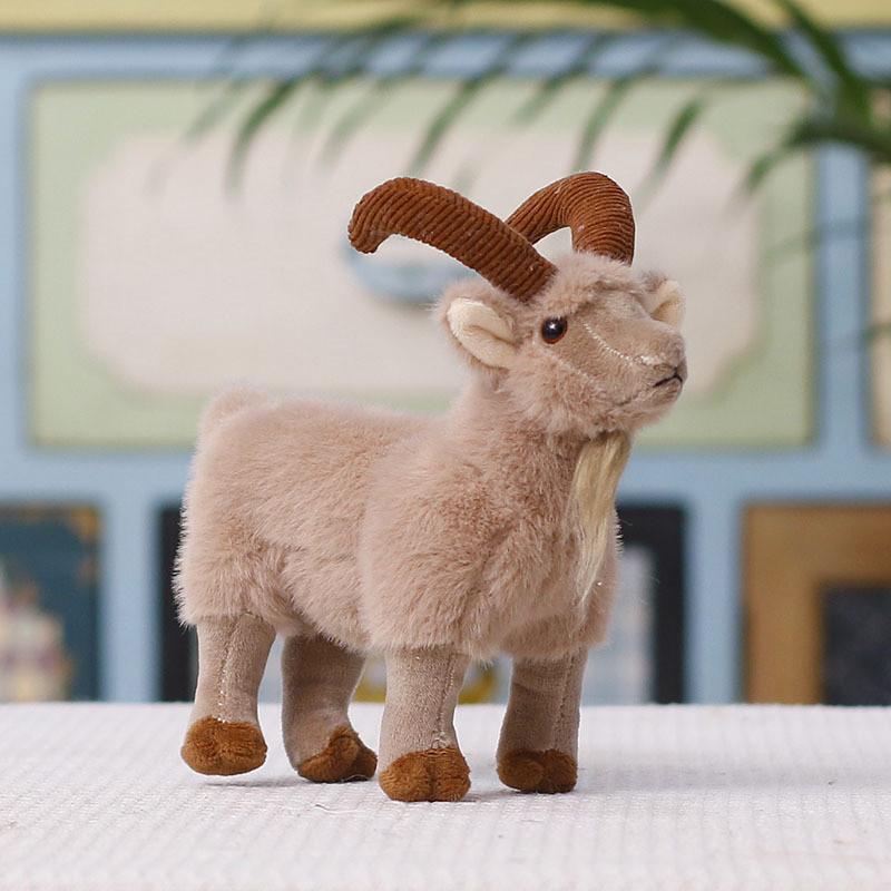Plush Goat Keychain Cute Animal Bag Charm With Pp Cotton Filling For Kids And Adults