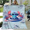 1pc Stitch Printing Blanket - Soft, All-Season Throw for Office Blanket,Personalized Gift with Adorable Cartoon Design
