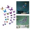 12 Pieces 3D Butterfly Wall Stickers Decor Luminous Art Decals Decorative Lovely DIY