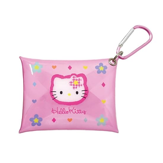 K Company Sanrio Characters Clear Pouch with Carabiner Hello Kitty/Pink SAC-CCP-KTP