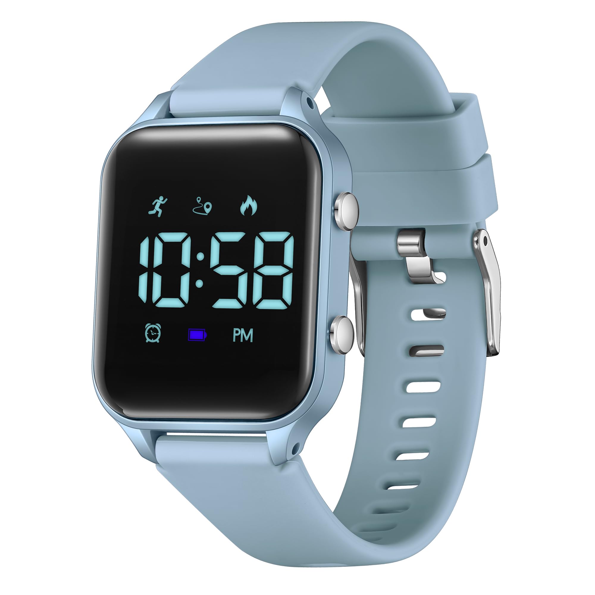 

Digital Wristwatch, Boys and Children, Activity Meter, Kids, Girls, 5 ATM Waterproof, , Sports