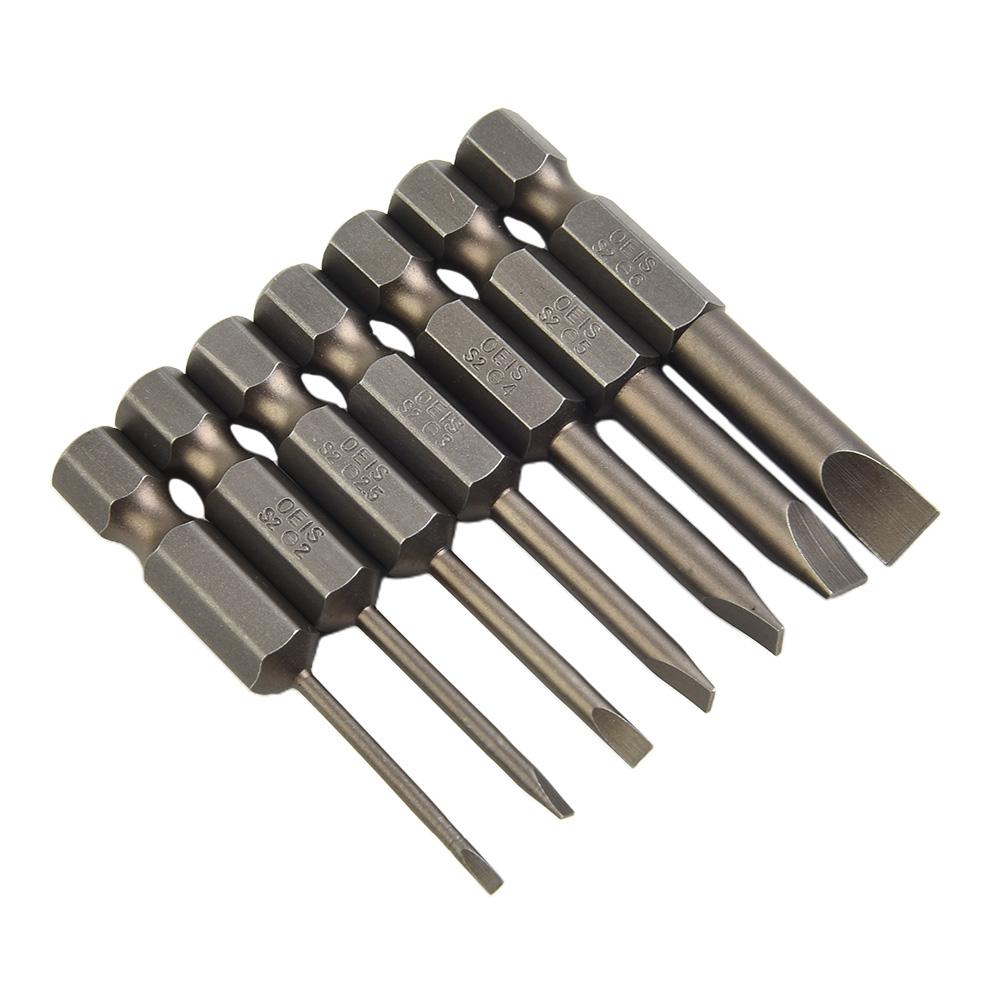 2.0 Screwdriver Bit 2.5 3.0 4.0 6.0 6.35mm Shank 7PCS