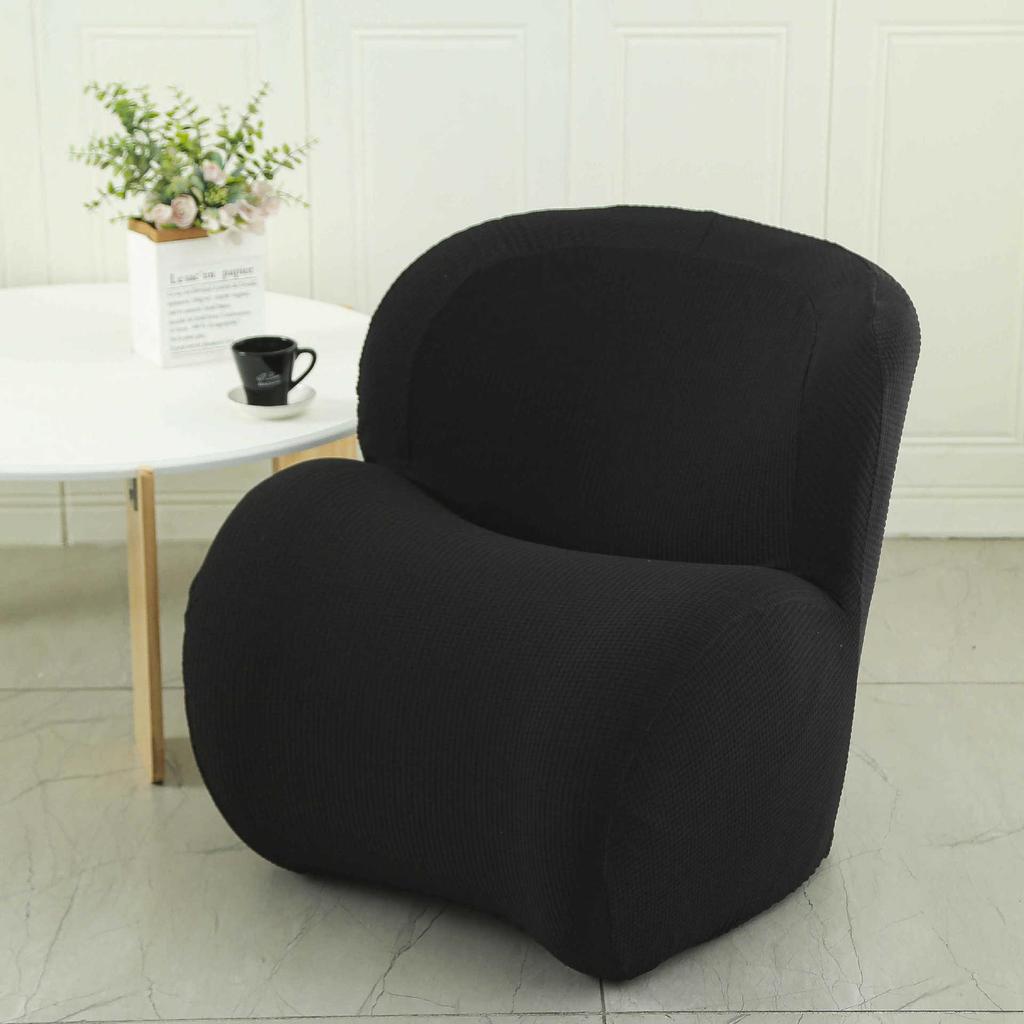 Elastisches Einzelsofa-Set All-Inclusive Internetcafé Universal Stuhlbezug Halbkreisförmiger Spind Kleiner Sofaüberwurf