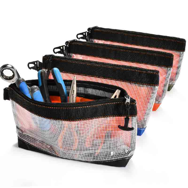 1/2/3/4/5PCS High Quality Transparent PVC Waterproof Multi-function Organizer Pouch Electrician Repair Hardware Storage Tool Bag