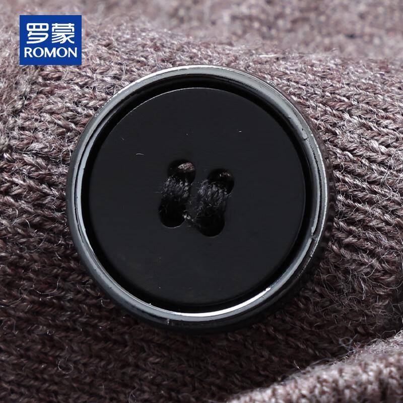 ROMON Pánská 100% čistá vlna V-výstřih bez rukávů kardigan vesta