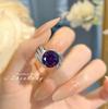 Luxury Women's 5-Carat Mysterious Purple Diamond Ring - Three Lives of Love Collection
