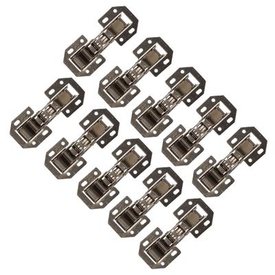 10Pcs/set Easy Installation Type Cabinet Cupboard Wardrobe Door Furniture Corner Folded Hinge