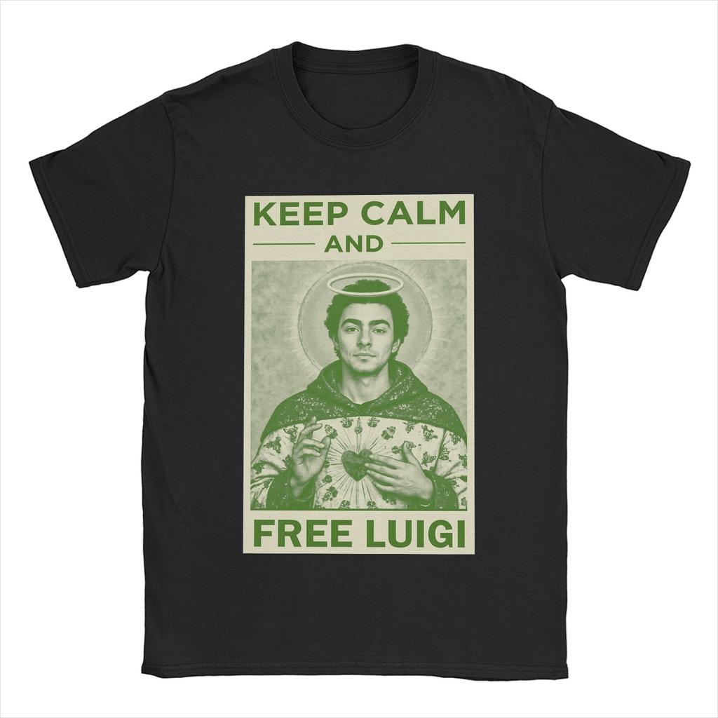 Saint Luigied T-Shirts Men Awesome Cotton Tees Crew Neck Short Sleeve T Shirt Summer Clothes Roupas Esportivas Masculinas