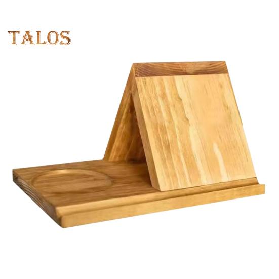 

Деревянный книжный органайзер с рамкой для фотографий, деревянная настольная подставка для книг, треугольный держатель для книг, декор для домашнего офиса