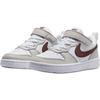 Nike Court Borough Recraft Vorschulkinder Lifestyle Schuhe Weiß Hell-Eisenerz Dunkles Pony FZ4522-100