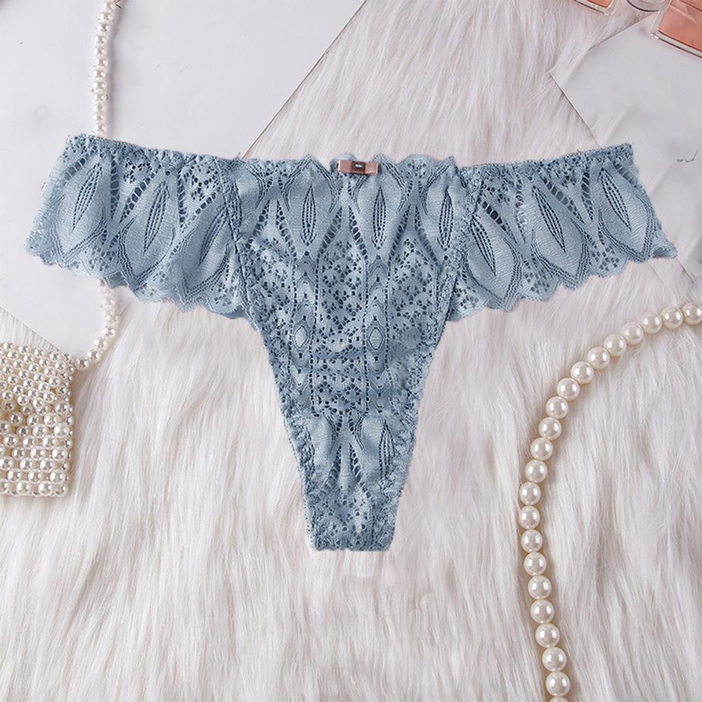 Women's Loose Casual Hollow Ice Silk Underwear, Low Waist Thong Low Waist Thong Thong