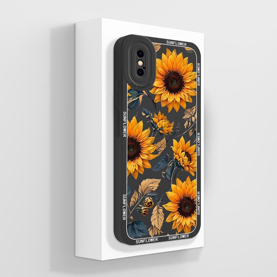 Pro Apple iPhone X XR XS SE 6 7 8 11 12 Pro Max Plus Mini Pouzdro na telefon Luxusní Vzor Květů Měkký Tekutý Silikon Protiskluzový Ochranný Pro iPhone Kryt