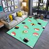 Cute Smiling Sushi Pattern Carpet Yoga Living Room Room Decor Children's Crawling Mat Doormat Area Rug Games Mat