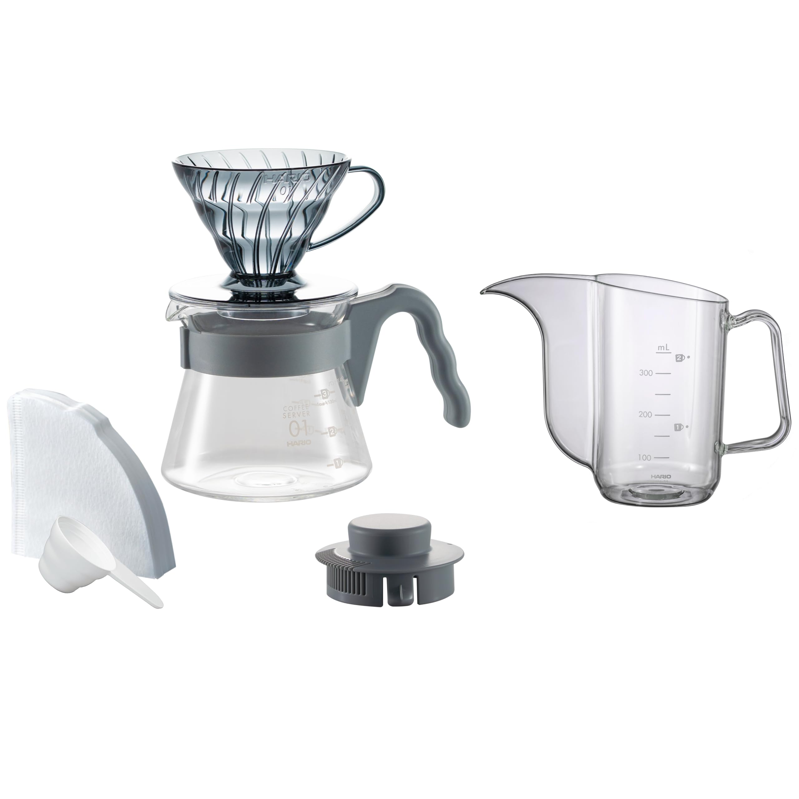 

HARIO V60 Color Brew с чайником ручной капельный стеклянный мерный 40 бумажных рецепт и чайник (1-2 чашки) Набор, Термостойкий сервер, Ложка, Листы, Книга,