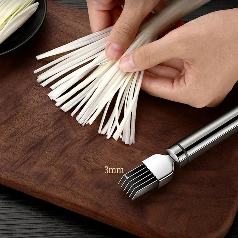 Onion Garlic Cutter Knife Cut Onions Slicer Shredder Garlic Crusher Vegetable Cutter Knife Shred Tools Slice Kitchen Accessories