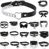 DIEZI Personlig tilpasset menn Svart PU skinn choker halskjede gotisk krage halskjede momenter for kvinner Boho vintage fest smykker