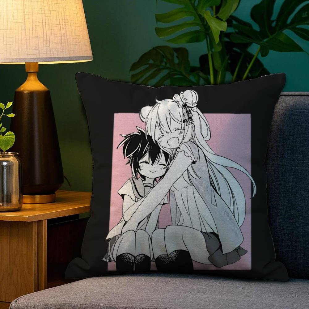 H-Happy S-Sugar Life Pillow Case Plush Fabric Soft Double Sided Print Home Sofa High Quality Cushion Cover Throw