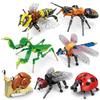 Insect Blocks for Boys - Compatible with Lego, Educational Animal Puzzle, Logical Thinking and Assembly Toy