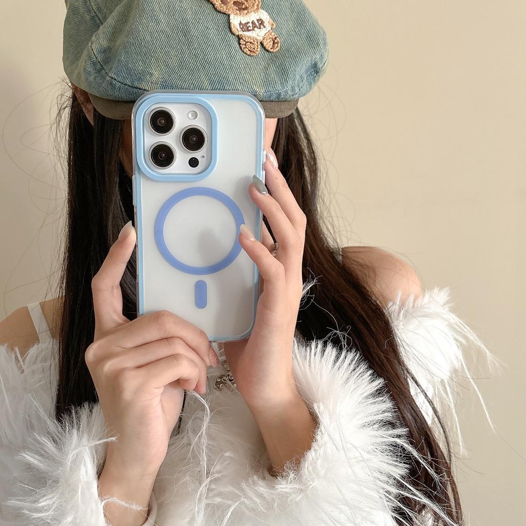 Magnetický protipádový kryt na telefon s airbagem, vhodný pro ochranný kryt IPhone16, pouzdro Apple 15promax a 14 šňůrka