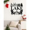 Lake Abstract Metal Wall Art Halloween Christmas Decor Waterproof Rustproof Modern Home Office Gift