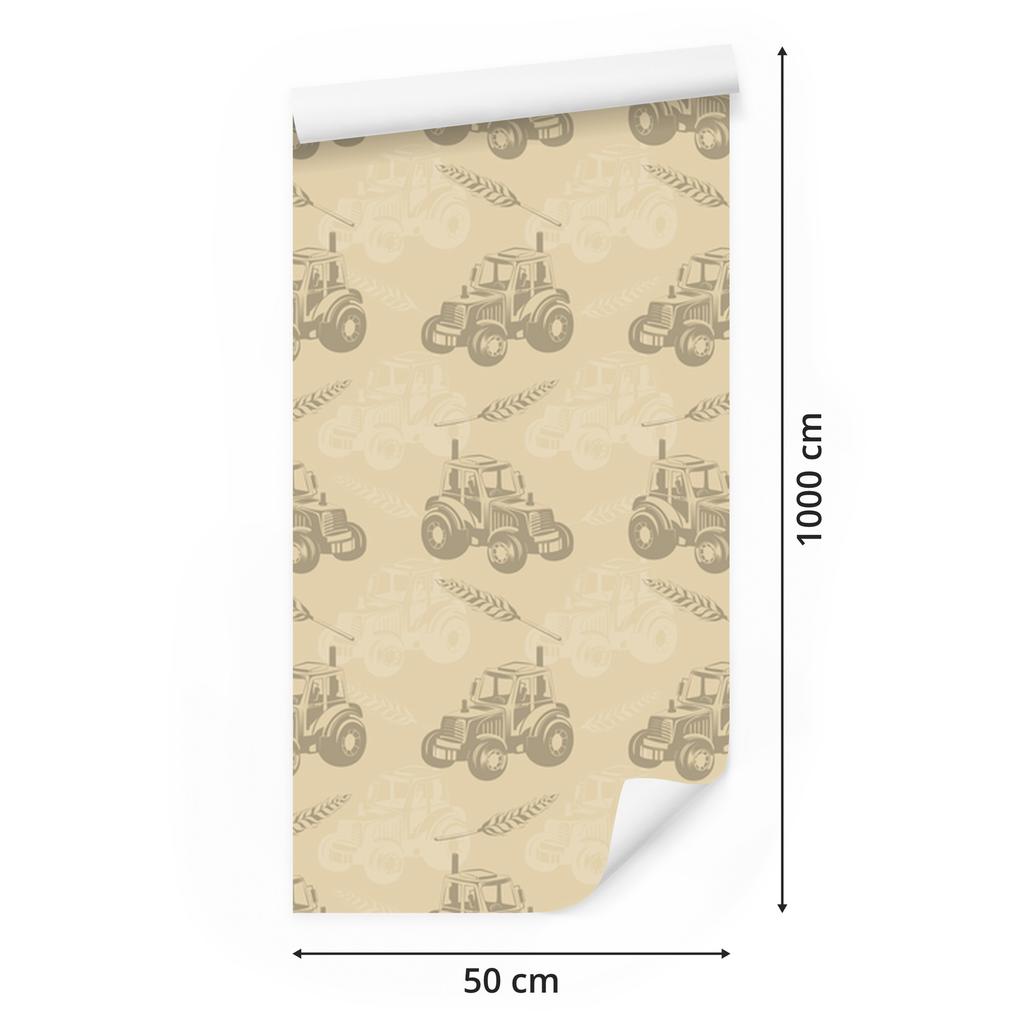 Tractors wallpaper for living room and bedroom 50x1000