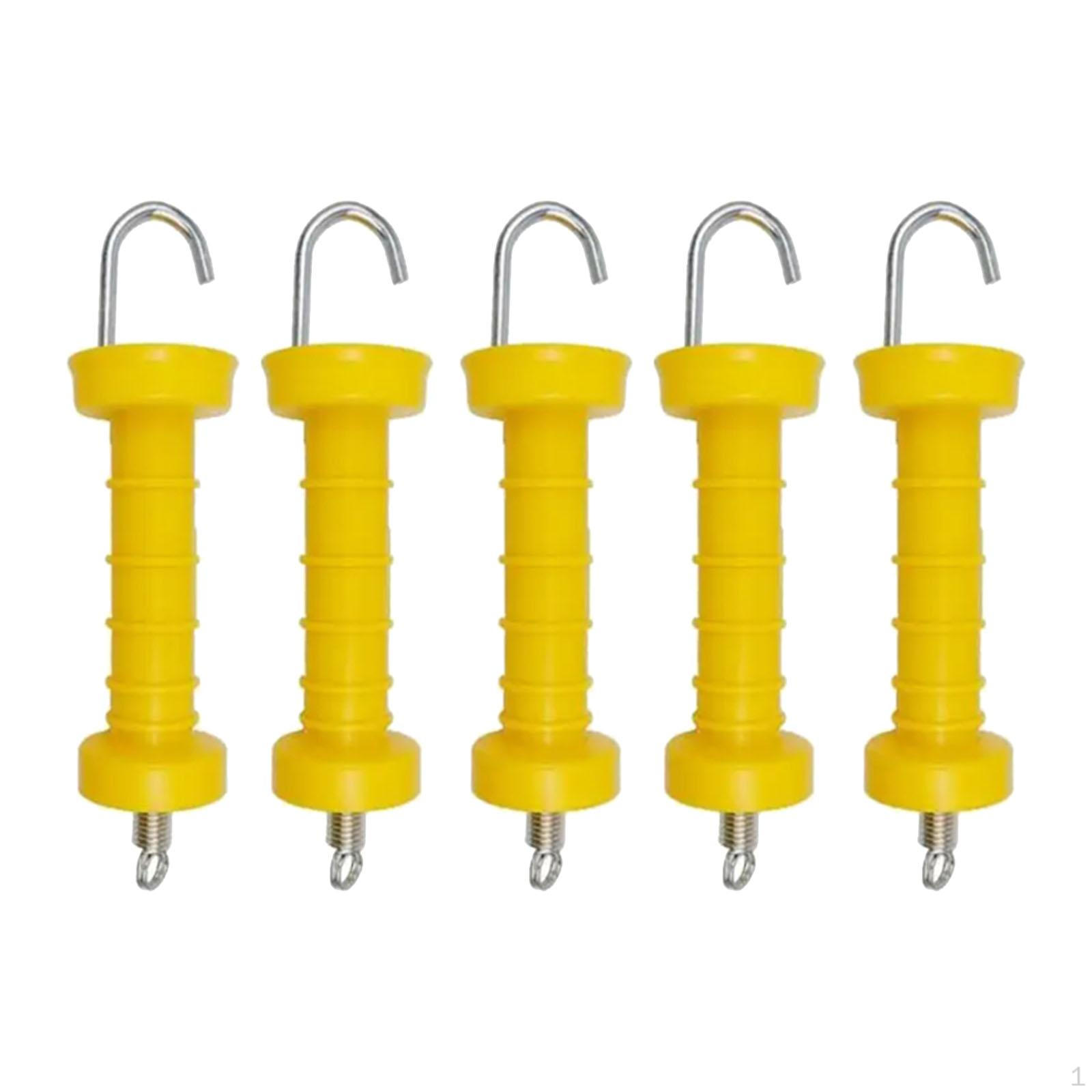 5 Pieces Electric Fence Gate Handle Insulators Ranch Accessories Replace Parts