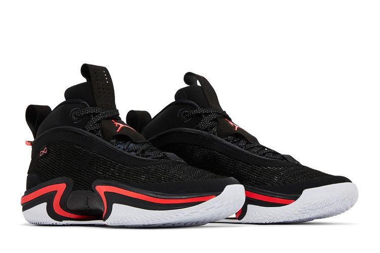 Men's Sneakers Jordan 36 PF Infrared 23 (White Sole) Black/Infrared 23