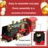 Christmas Series Classical Remote Control Small Train Tracks Electric Steam Track Train Model Lights Children's Holiday Gifts