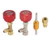 R134a Can Tap Kit Refrigerant Dispenser with Valve Core Remover for Coolant Recharging Car Truck SUV Vehicle Red