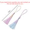 10Pcs Gradient Color 13cm Tassels Polyester Silk Tassel Fringe Crafts Jewelry for Diy Jewelry Making Pendant Decor Bookmark