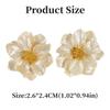 Luxury Camellia Earrings Irregular Petals Earrings Fashion Flower Earrings  For Women Girls