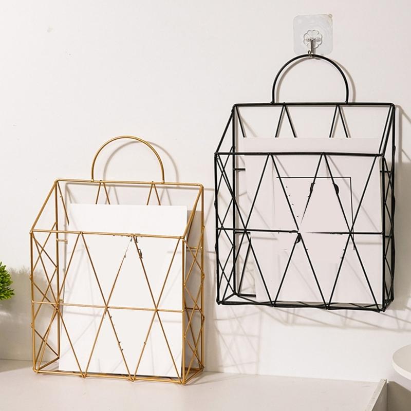 Hängende Wand-Aktenhalter Zeitschriftenaufbewahrung Dokumentenhalter Wand-Organizer Metall-Zeitschriftenständer für Büro und Zuhause