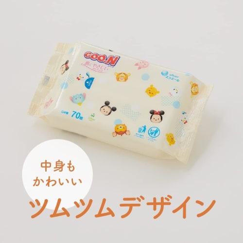 Goo.n Baby Wipes Refill: Skin-Friendly Tap Rich Baby Wipes, 1680 Wipes (70 Wipes X 24 Packs), Case Sold, Disney Design