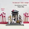 Weihnachtsserie Desktop Harz Krippe Ornament