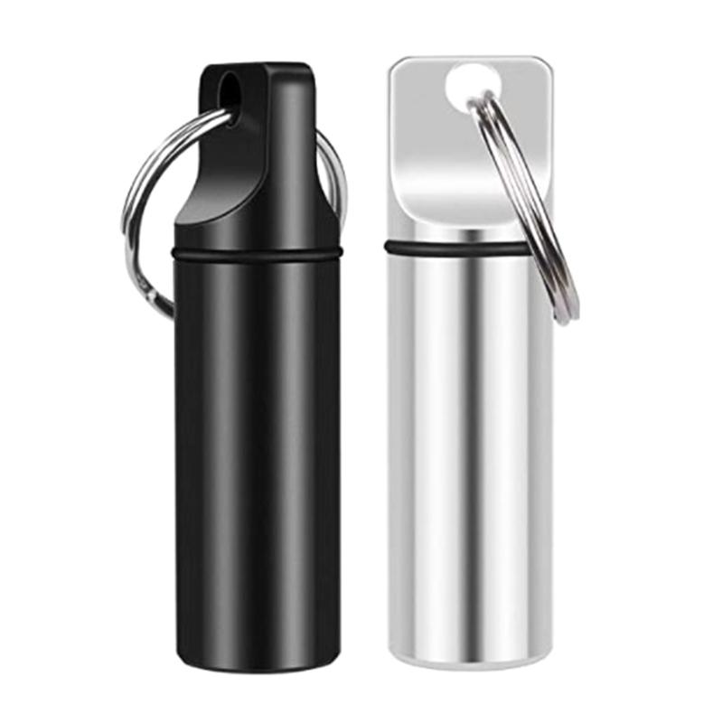 Emergency Medicine Container Tiny Size Lightweight Traveling Camping Supplies Metal Waterproof Daily for Pill for Case R