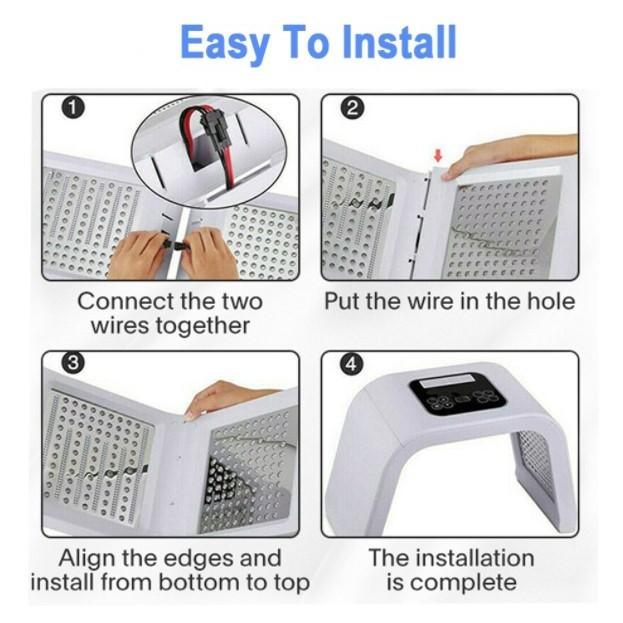7 Colors PDT LED Facial Mask Light Therapy Skin Rejuvenation Device Acne Remover Anti-Wrinkle Face Care Machine