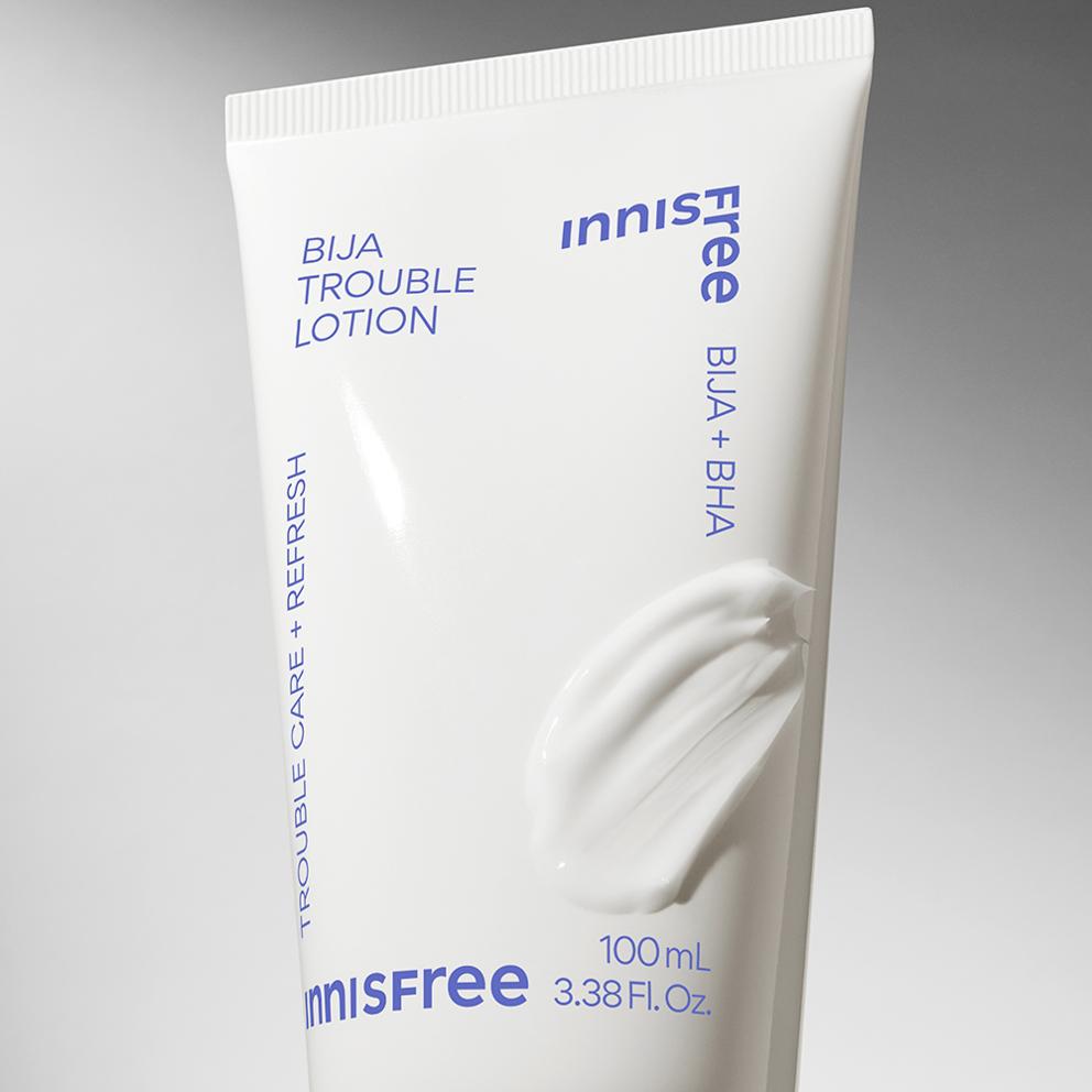 Innisfree Bija Trouble Toner 170ml + 25ml + Lotion 100ml + 25ml Sada