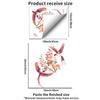 Romantic Flowers and Birds Wall Sticker Self-Adhesive Removable for Bedroom Entryway Home Decor