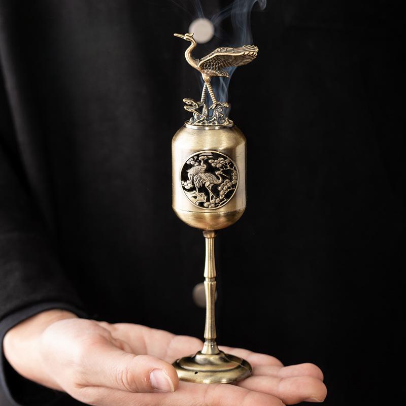

Matel Magpie Hollow Lamp Сандаловое дерево Ароматизатор Курительная кадильница для благовоний Подставка для чайного домика Украшения для кабинета Домашний декор