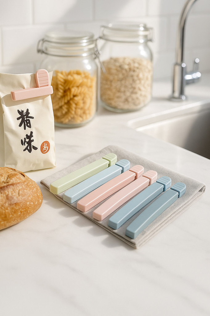 5 stücke Tasche Clips Wiederverwendbare Krawatte Kunststoff Lagerung Abdichtung Kühlschrank Mit Gefrierfach Lebensmittel Frisch