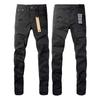 Mens Straight Fit Distressed Patchwork Denim Jeans Vintage Streetwear Style High Waist Ripped Cotton