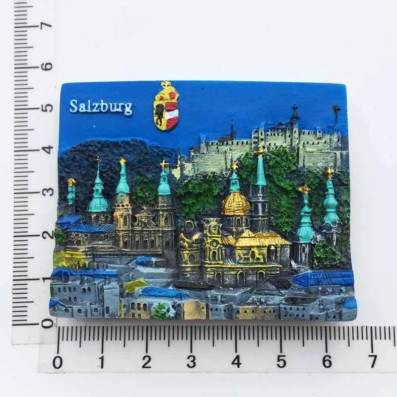 Austria Fridge Magnets Salzburg Innsbruck Travelling Souvenirs Vienna Mondsee Fridge Stickers Home Decor Wedding Gifts