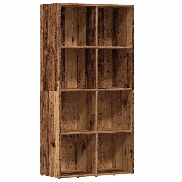VidaXL Bookcase Old Wood 66x30x130 Cm Engineered Wood, Bookcase, Storage Cabinet, Storage Rack, 855778