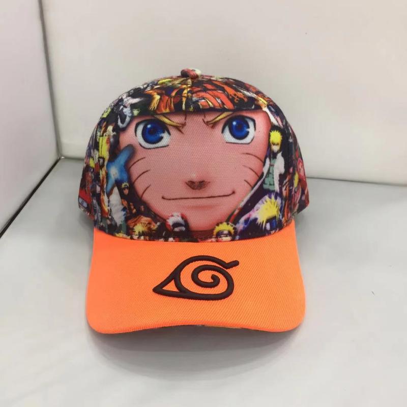 Naruto Mascot Anime Toys Naruto Uchiha Family Red Cloud Cartoon Emblem Hat Embroidered Cotton Baseball Cap Fashion Hat Gifts