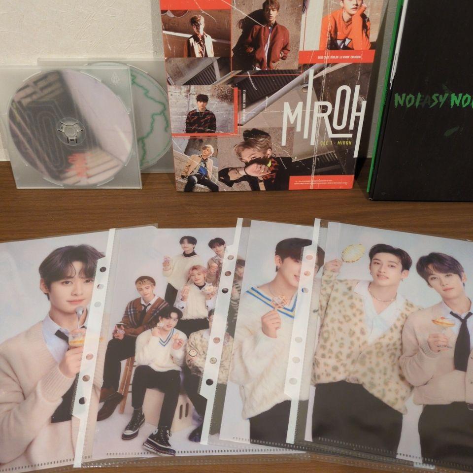 [USED] Stray Kids MIROH album set photo card clear file
