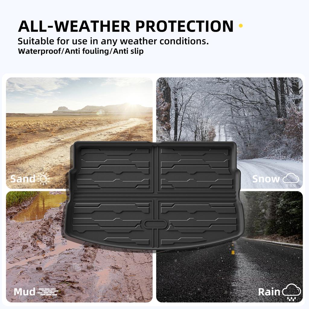 for Chevrolet Chevy Bolt EV 2022 2023 2024 Car Floor Mats Cargo Liner Trunk Pad TPE 3D Left Hand Drive