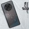 Phone Case for Honor X30, for Honor X40 GT, Contrasting Color Shockproof Upgraded Silicone Frosted Lens Full Protection - Midnight Black