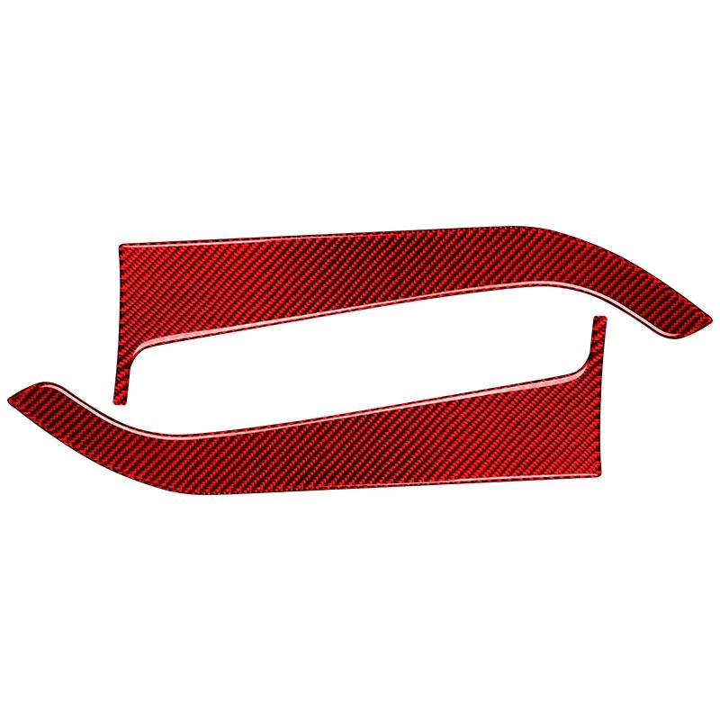 2 Stück Kohlefaser Auto Innere Vordertür Anti-Tritt-Panel Schutzabdeckung Innenraum Dekorationsaufkleber Für Ford Mustang 2015-