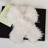 Autumn Winter Soft Plush Fluffy Fur Scarf Thicken Warm Neck Covers Cold Resistant Cross Neckerchief Neck Warmers