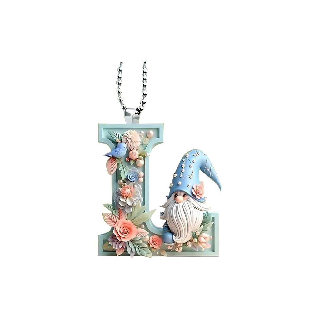 2D Plane Christmas Acrylic Dwarf Letter Christmas Tree Pendant
